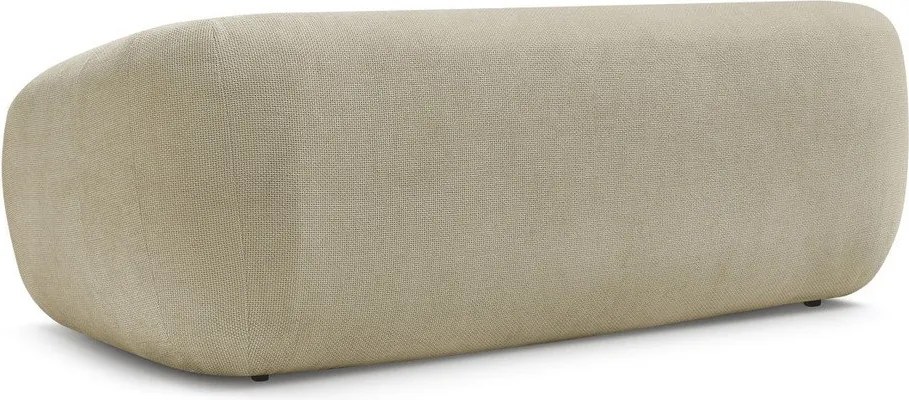 Canapea taupe extensibilă cu tapițerie din chenille 228 cm Neyo – Bobochic Paris