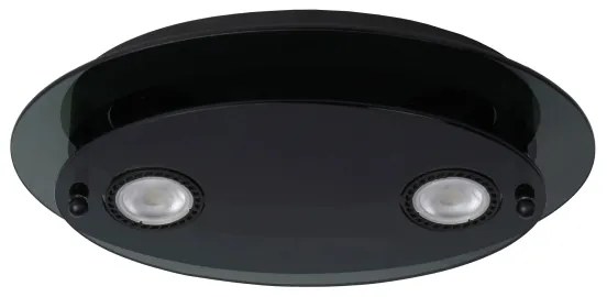 Plafonieră Lucide 79181/02/30 OKNO 2xGU10/5W/230V negru