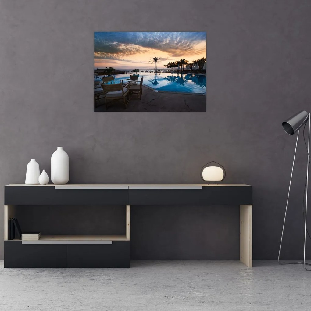 Tablou - Stațiune la mare (70x50 cm)