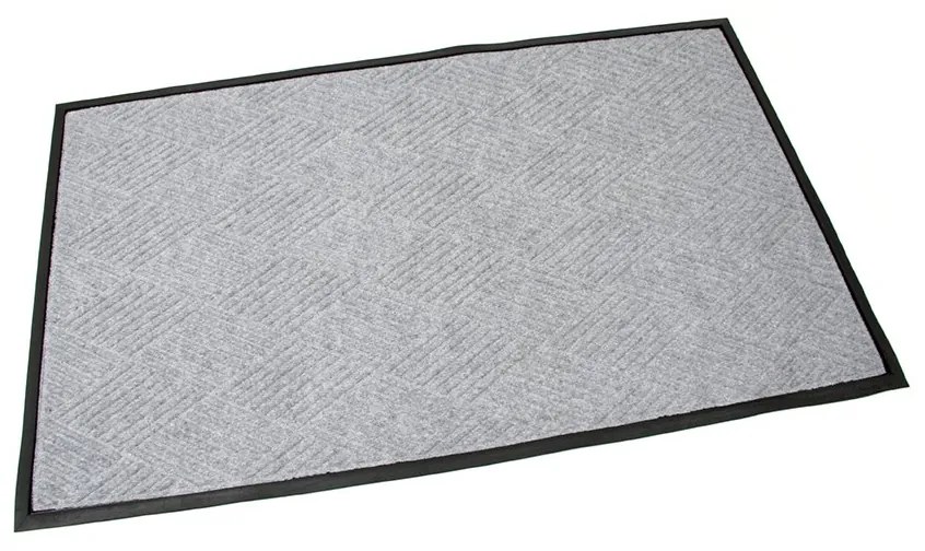 Covoraș pentru curățare textil Crossing Lines 90 x 150 x 1 cm, gri