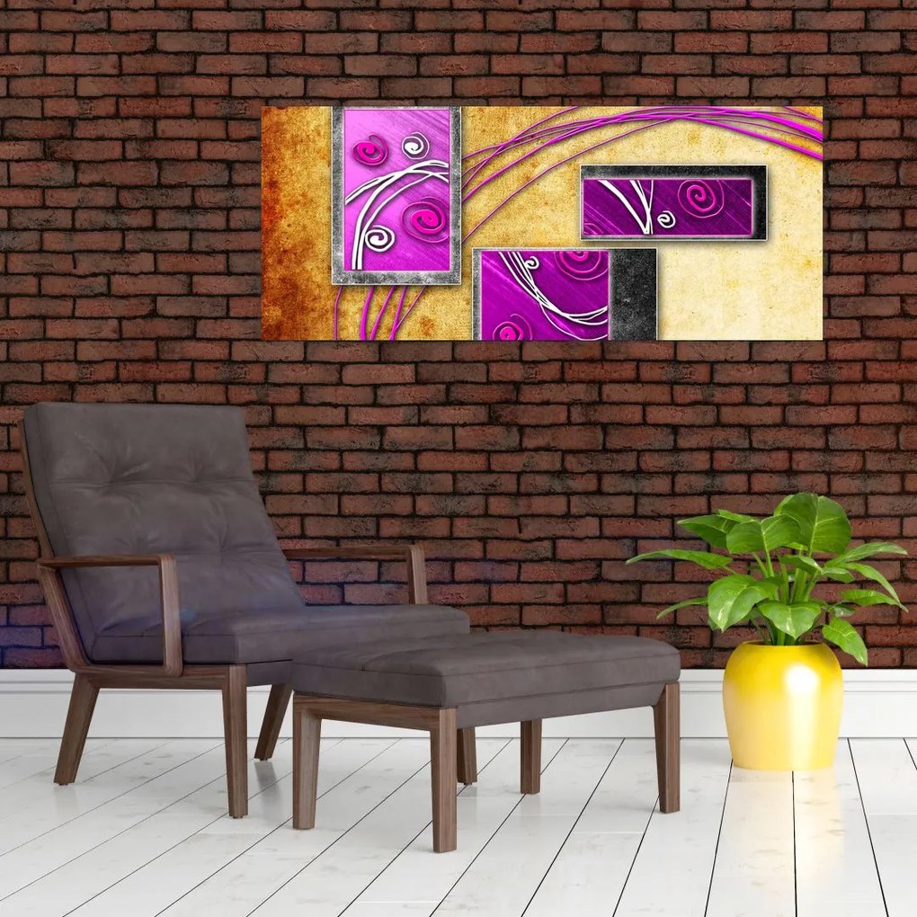 Tablou abstracție (120x50 cm)