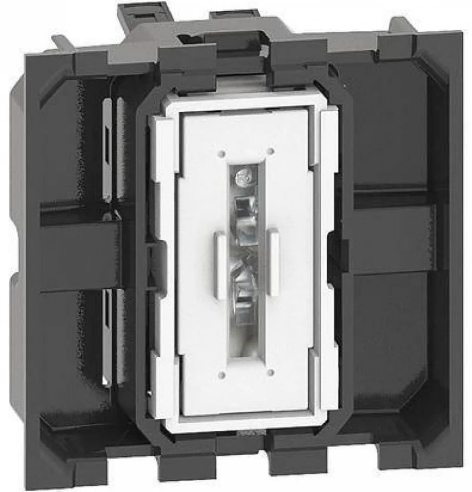 Mecansim intrerupator cap scara, 2 module, 10A, borne automate, Bticino Living Now