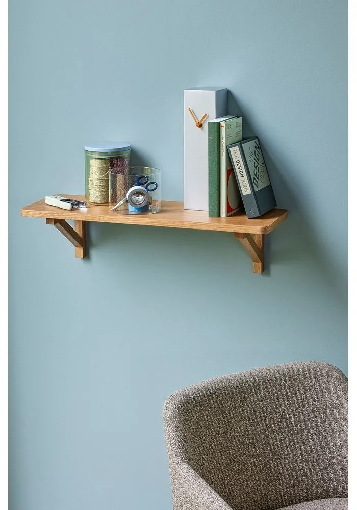 Raft în culoare naturală cu aspect de lemn de stejar 60 cm Arki – Hübsch