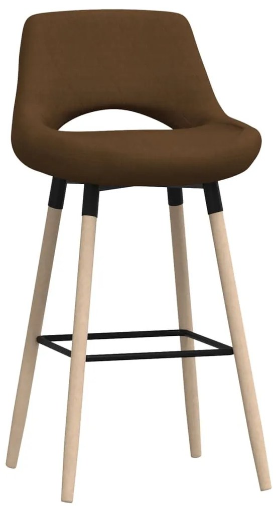 338679 vidaXL Scaun de bar, maro, material textil