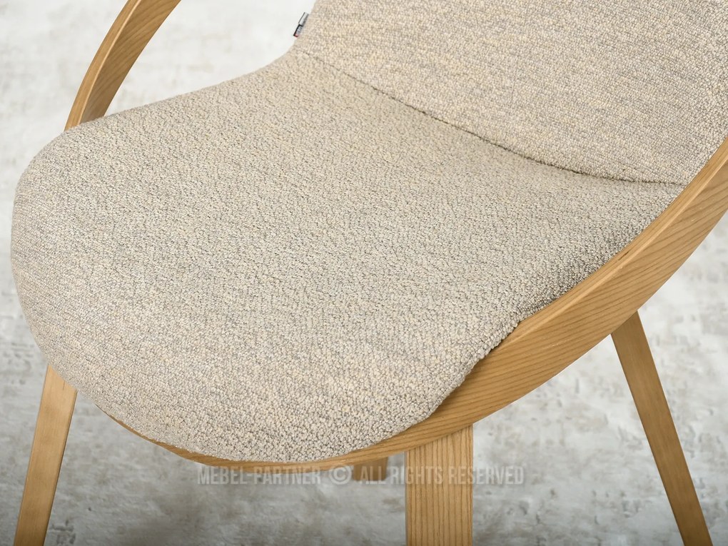 Scaun Lila K (bej + stejar). Promo -14%. 1111104