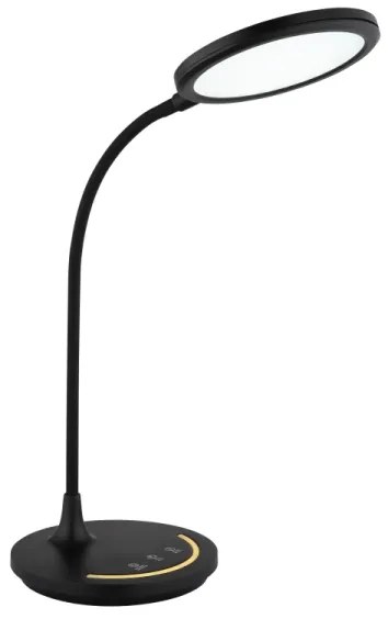 Lampă LED tactilă dimabilă de masă Globo 58483 KENNY LED/12W/230V negru