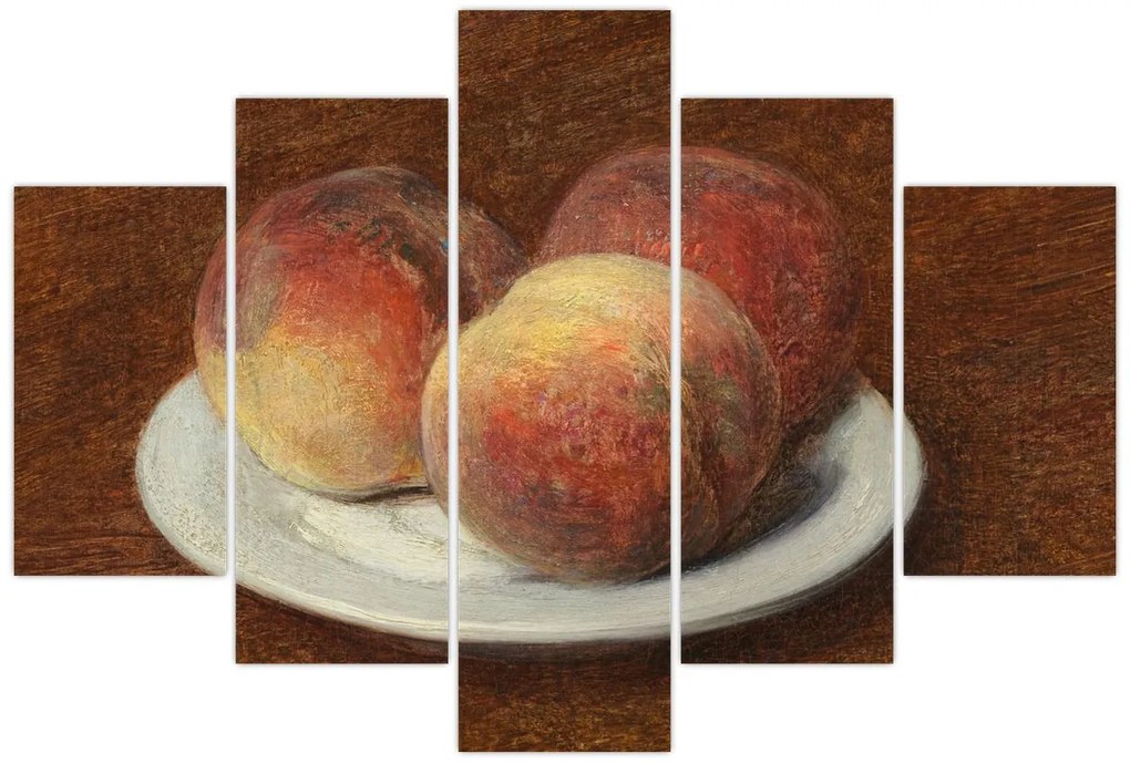 Tablou - Henri Fantin-Latour, Three Peaches on a Plate, reproducere (150x105 cm)