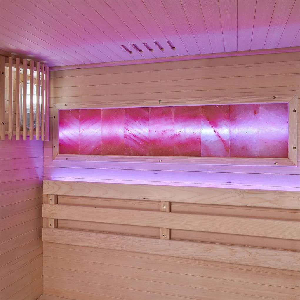 Vnútorná sauna Vantaa 120 so soľnými kameňmi
