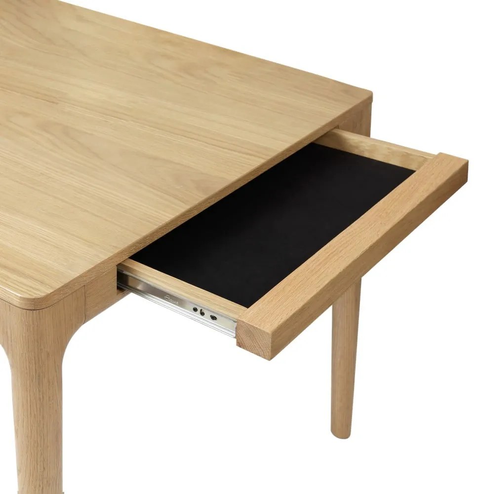 Masă de dining extensibilă din lemn masiv de stejar 90x200 cm Heart'n'Soul – UMAGE