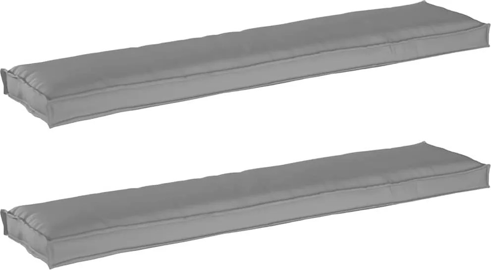 vidaXL Set de perne pentru palet 2 pcs Gri 180 x 40 x 8 cm