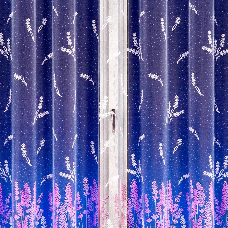 Perdea finisată din jacard MARIANA VIOLET 350 x 160 cm