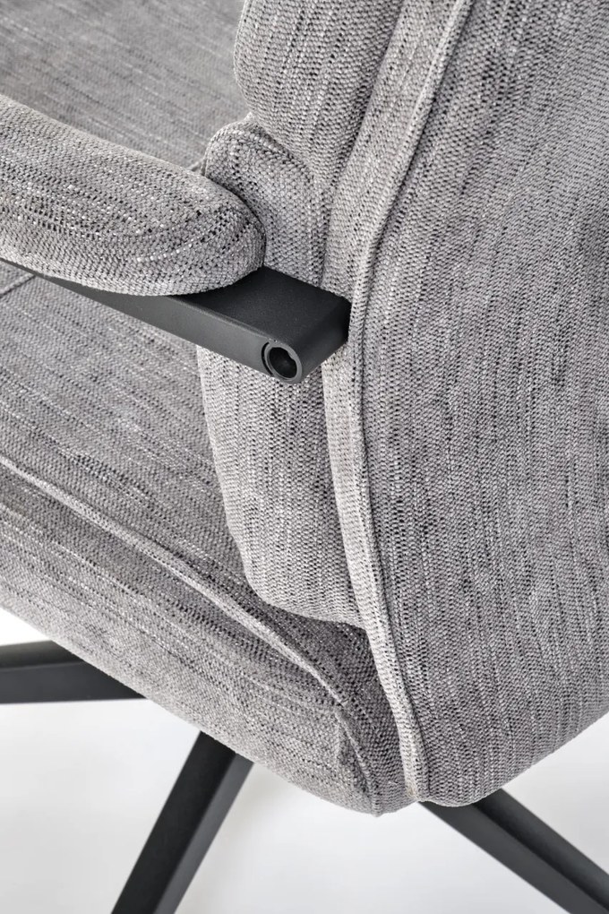 Scaun de birou Adriano stofa gri H110 cm