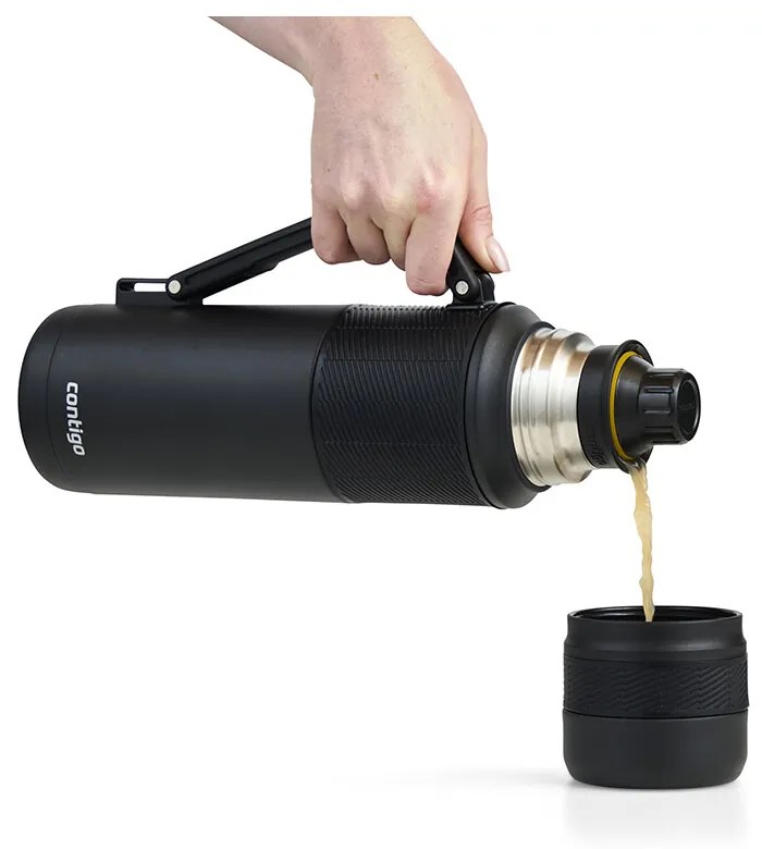 Sticlă termică Contigo Thermal Bottle 1200 ml Matte Black, 1200 ml