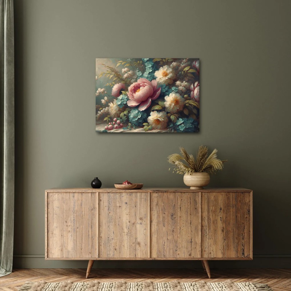 Tablou - Natură moartă cu flori - pictură (70x50 cm)