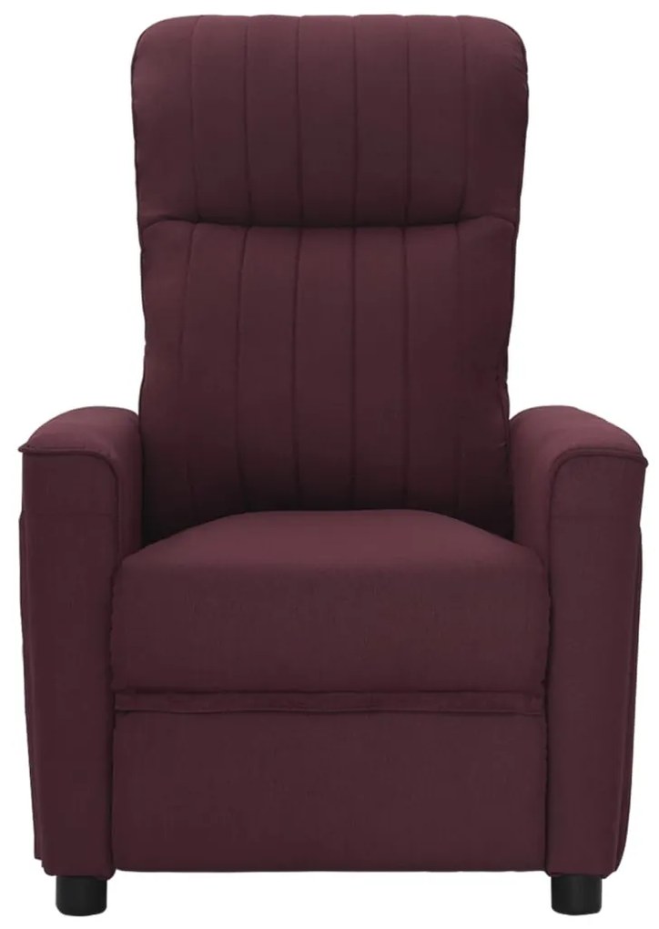 342260 vidaXL Fotoliu rabatabil, violet, material textil