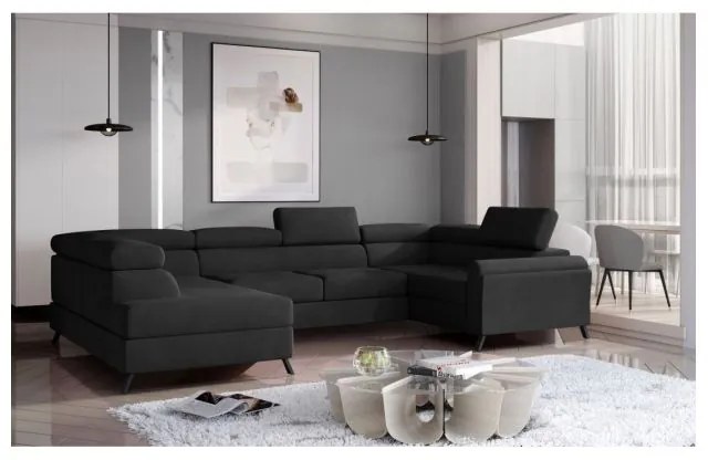 Colțar Escada 336cm negru