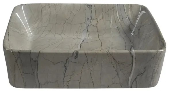 Sapho - Lavoar pentru blat DALMA, 47,5 x 37,5 cm, ceramică/gri