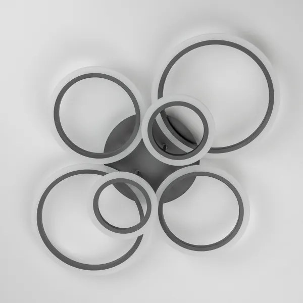 Lustră LED dimabilă aplicată Brilagi ORBITS LED/85W/230V 3000-6500K antracit + telecomandă