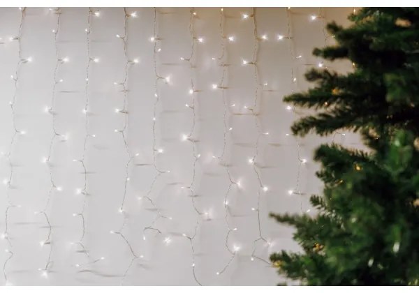 Perdea LED pentru exterior CURTAIN 480xLED/8,4W/230V 3x3 m IP44 alb rece