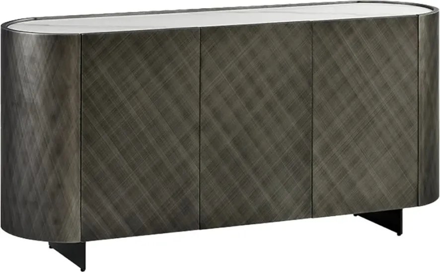 Comoda cu model optic 3D, Ceramica Alba, REFLECTION 150cm A-46501 VC