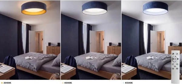 Brilagi - Lampă LED dimabilă VELVET SM. VARI 24W/230V 3000-6500K Ø 45 cm albastră + telecomandă