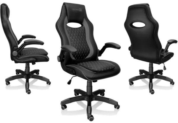 Scaun pentru jocuri video CONNECT IT CGC-0600-BK Matrix Pro negru