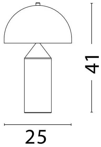 Veioza/Lampa de masa decorativa BOLT negru