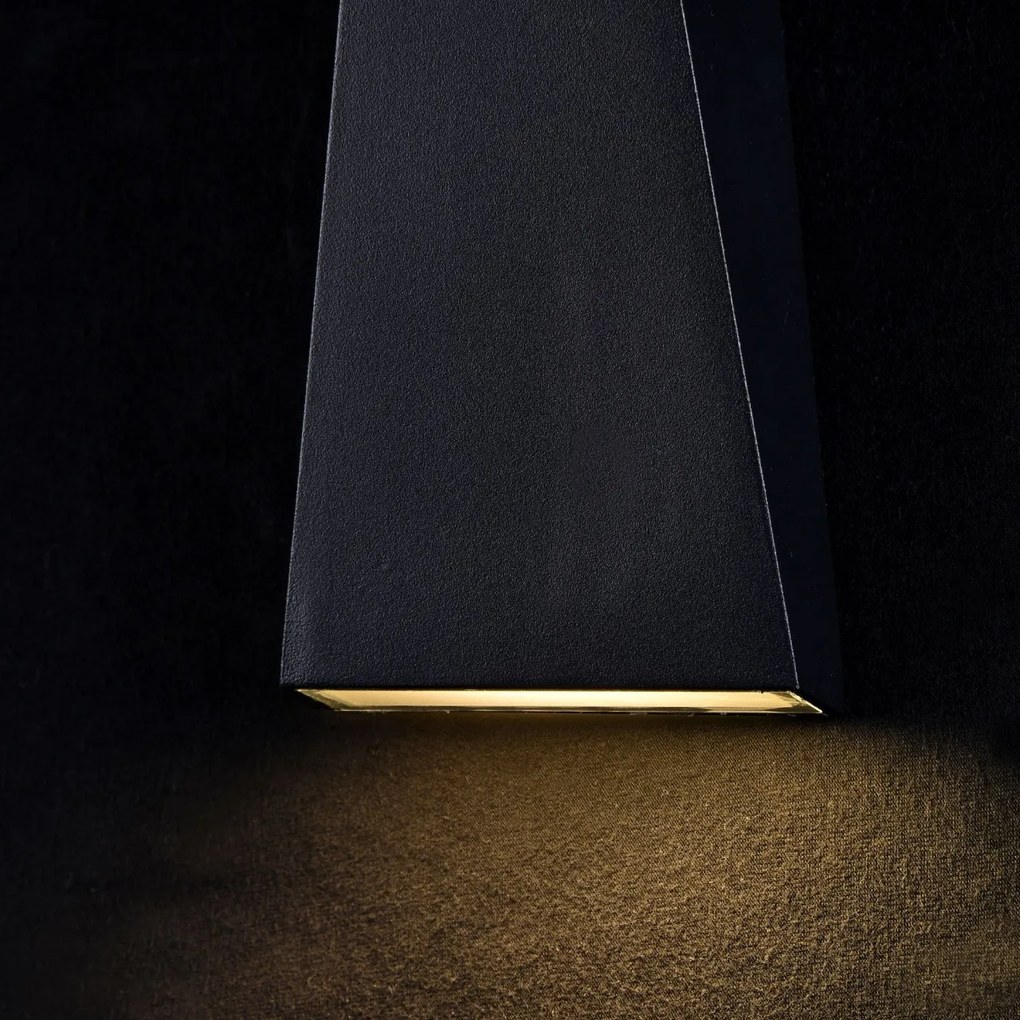Aplica LED pentru iluminat exterior design modern Times Square IP54 negru MYO580WL-L6B