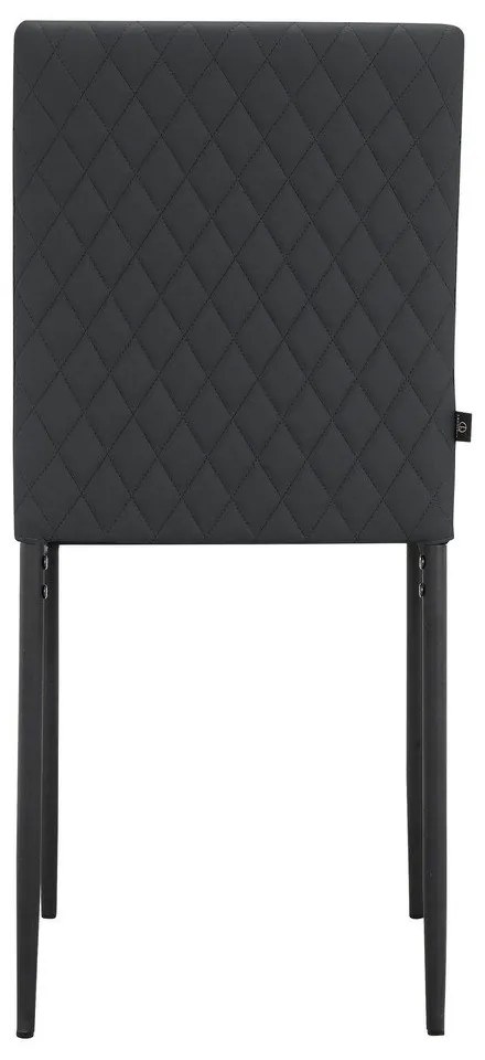 Scaune de dining negre 2 buc. din imitație de piele Pavia – Støraa