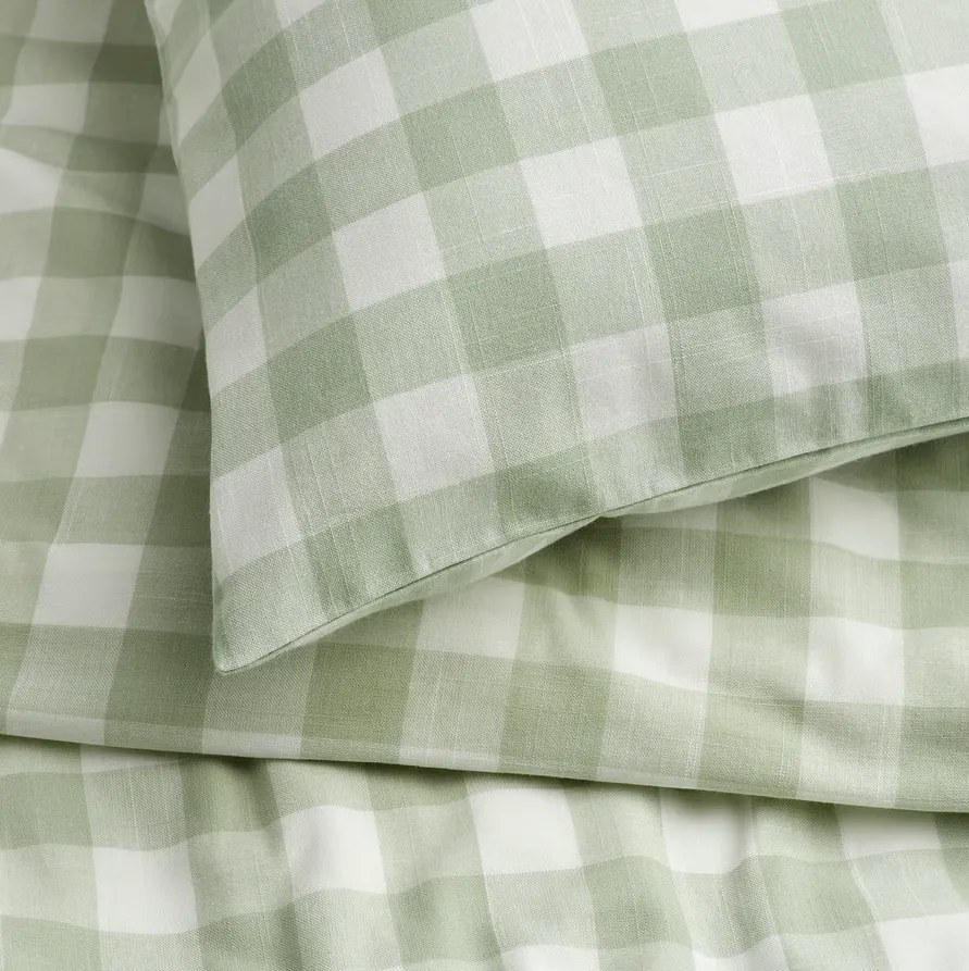 Lenjerie de pat din bumbac GREEN CUBIS verde, 100% bumbac Dimensiune lenjerie de pat: 70 x 80 cm | 140 x 200 cm