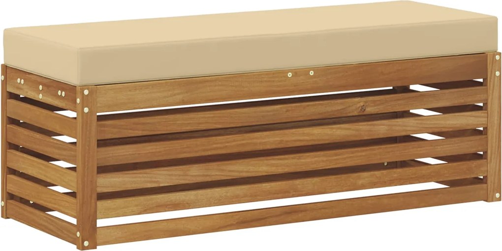 vidaXL Bancă de exterior natural 115 x 43 x 37 cm Lemn Solid de Acacia