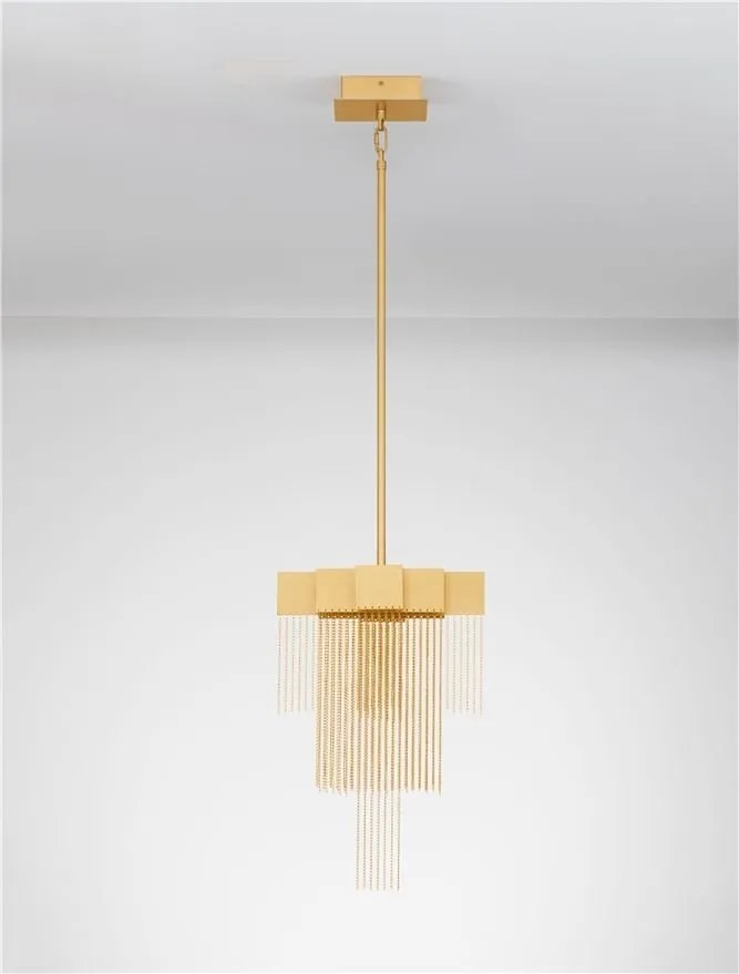 Lustra LED suspendata design modern REVIA aurie