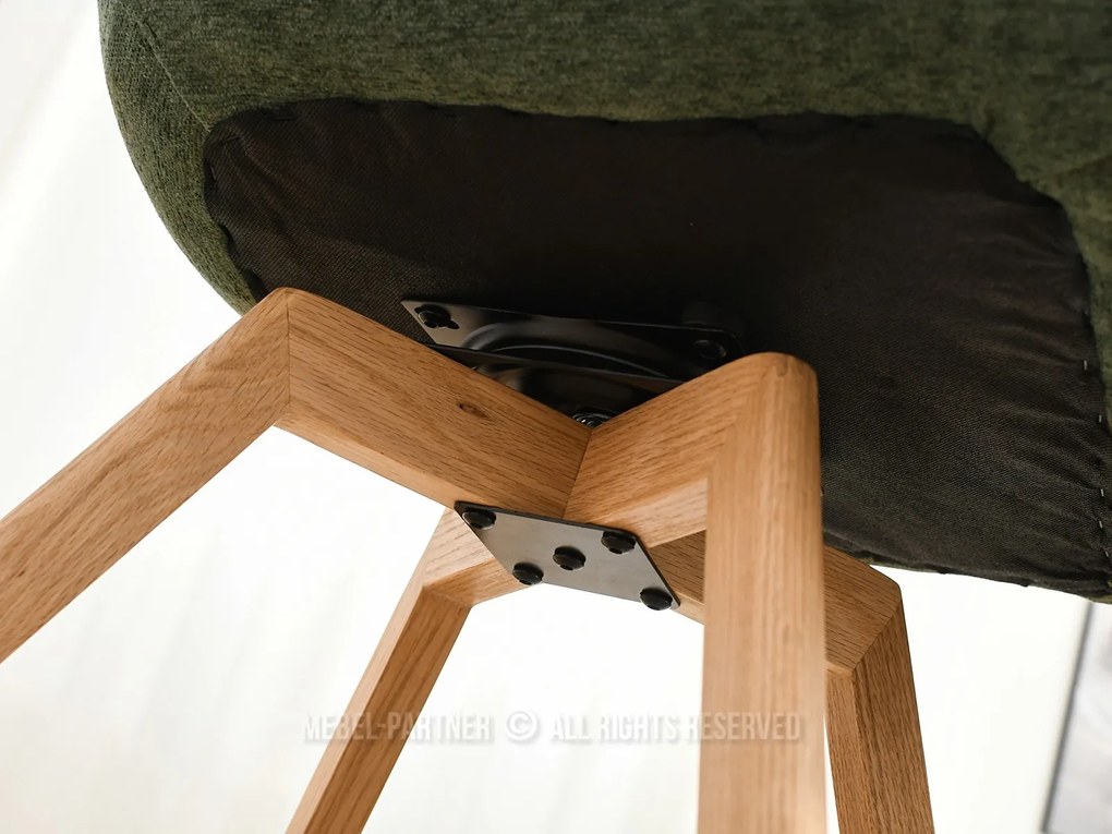 Scaun Doris (verde + stejar). Promo -16%. 1111034
