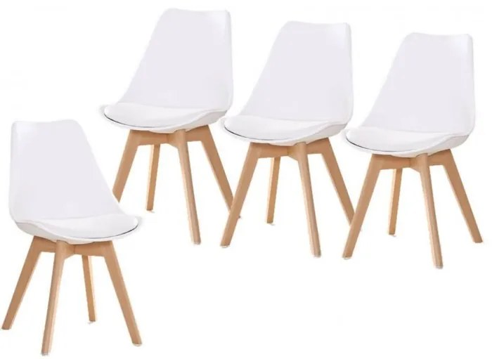 JAKS SCAUN CLASSIC CU PERNĂ ALBĂ , STILUL SCANDINAV