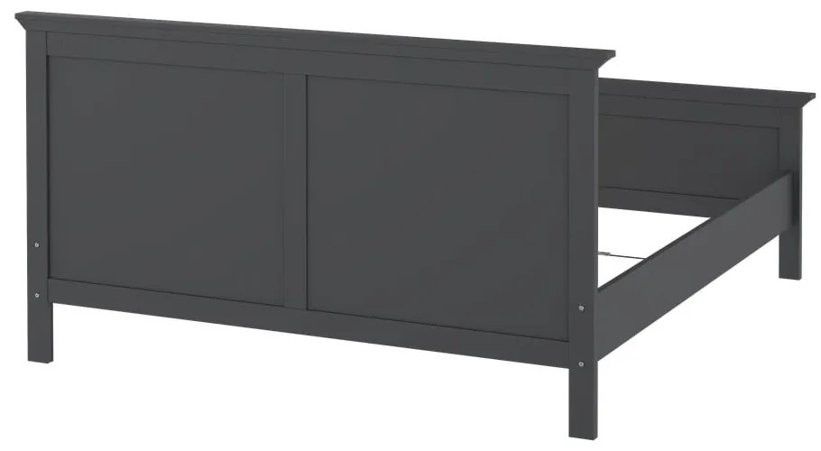 Pat matrimonial gri 160x200 cm Paris – Tvilum