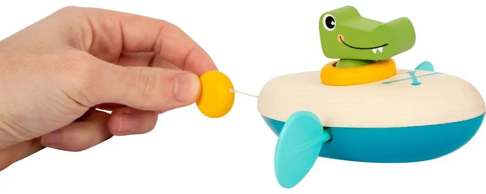 Jucărie pentru apă din lemn pentru copii Legler Crocodile