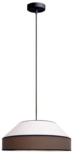 Lustră pe cablu MANISO 1xE27/60W/230V d. 45 cm alb/maro