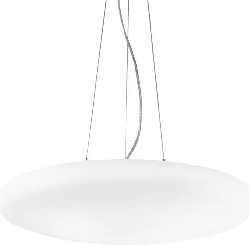 Abajur de rezervă din sticlă Ideal Lux E27 d. 50 cm alb