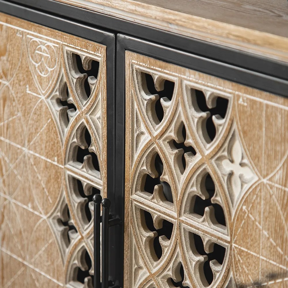 Bufet de bucatarie negru, lemn stil rustic DEPRIMO 17175 by Deprimo