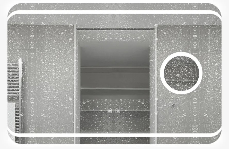 Oglinda Baie cu Led, 90X60 Cm, Functie dezaburire, Esn41, Oglinda Mica Lupa Cosmetica