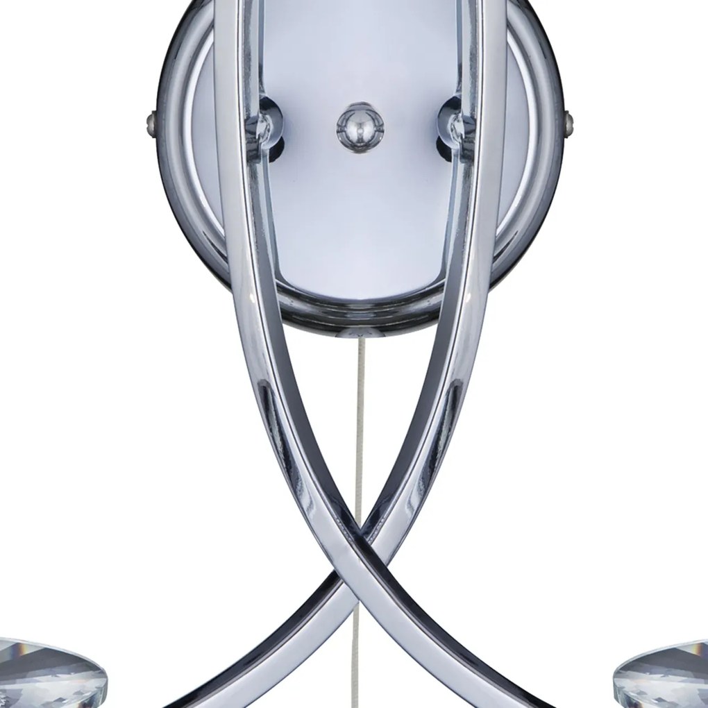 Aplica de perete moderna design cromat Ascona 4162-2CC SRT