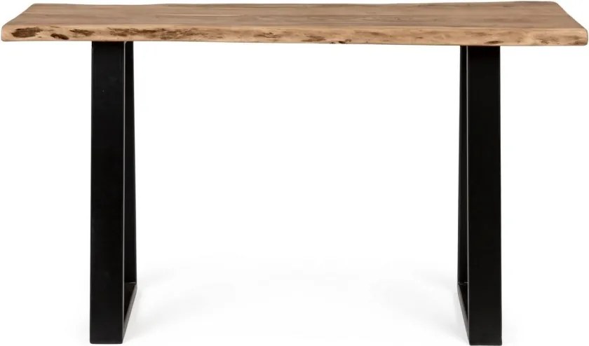Consolă ARTUR 130x45x76 cm din lemn masiv de acacia și metal | Bizzotto