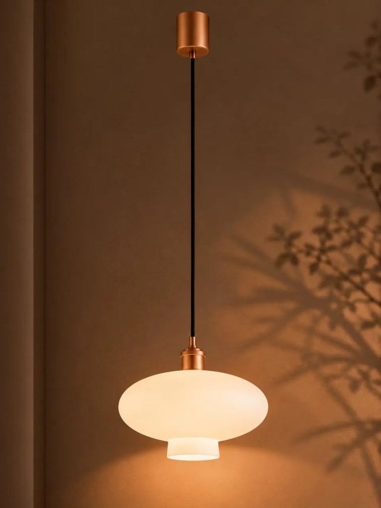 Lustra/pendul design decorativ TRESCO cupru/opal