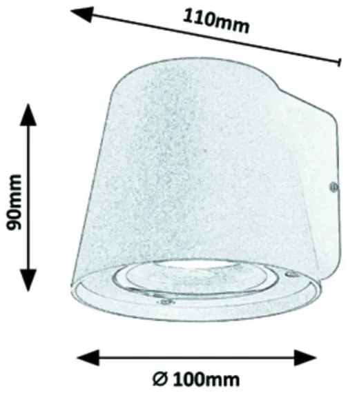 Aplică de exterior Rabalux 1xGU10/35W/230V IP54 albă