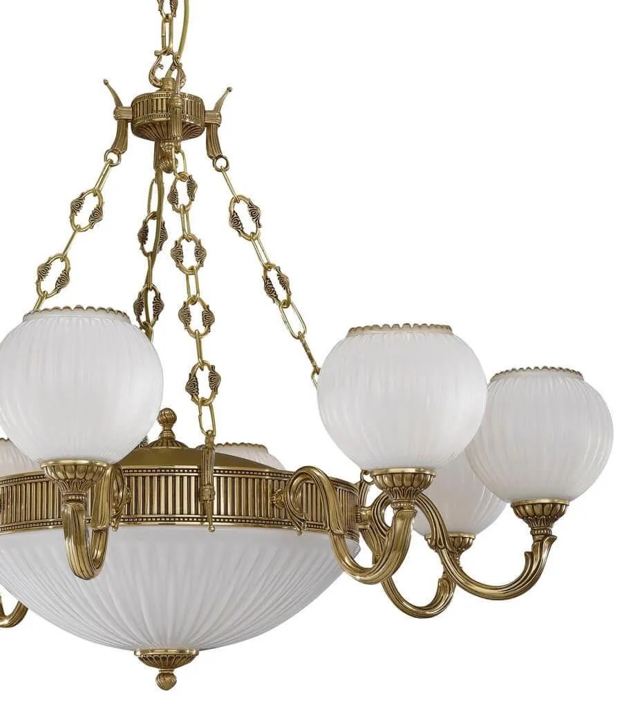 Candelabru clasic din alama 8+3 design italian 9350