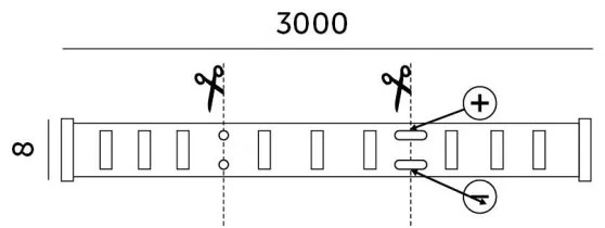 Bandă LED dimabilă LUMOS LED/25W/230V 3m 4000K