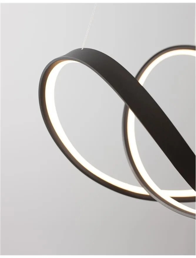 Lustra LED suspendata design modern APUS negru NVL-9348053