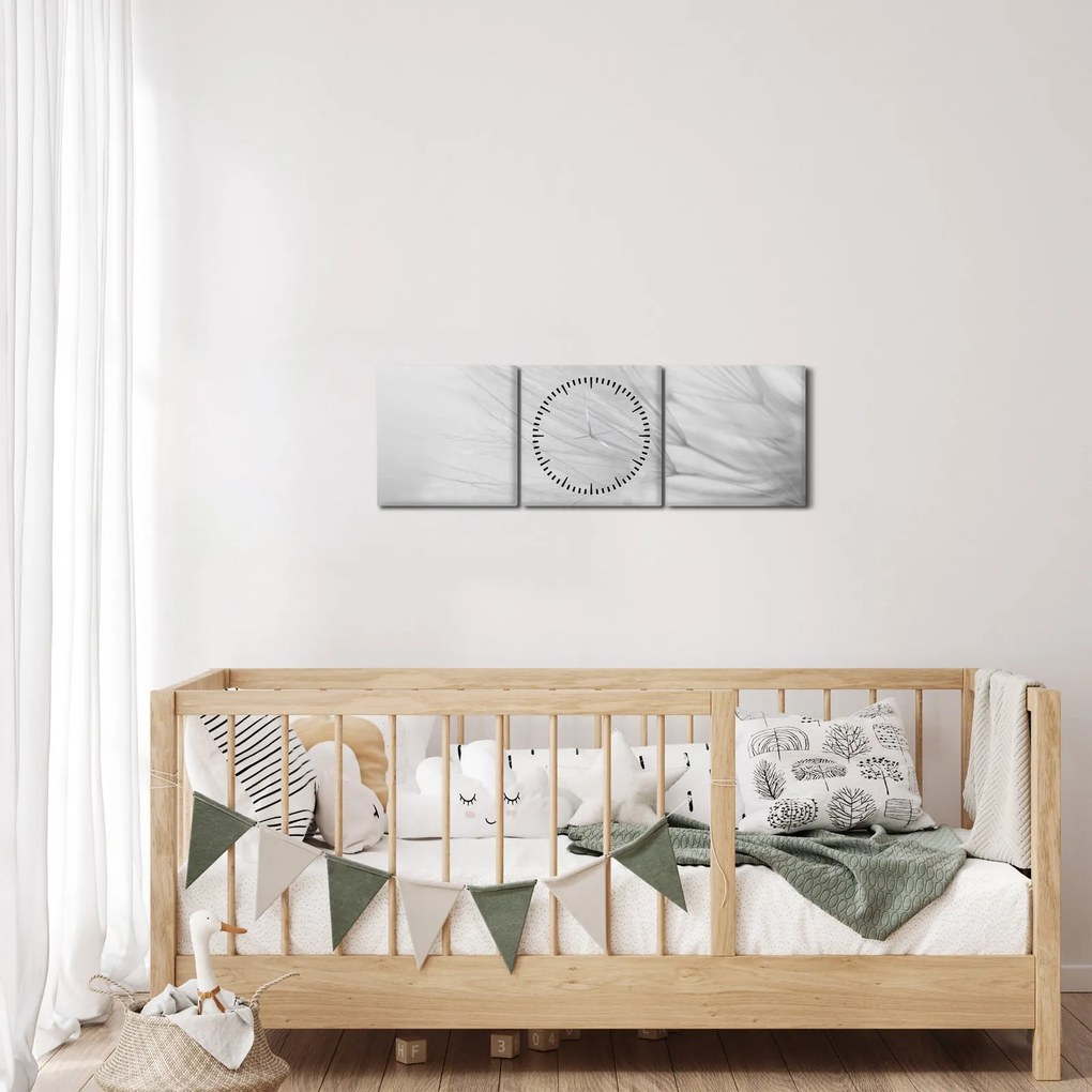 Tablou - Dandelion (cu ceas) (90x30 cm)