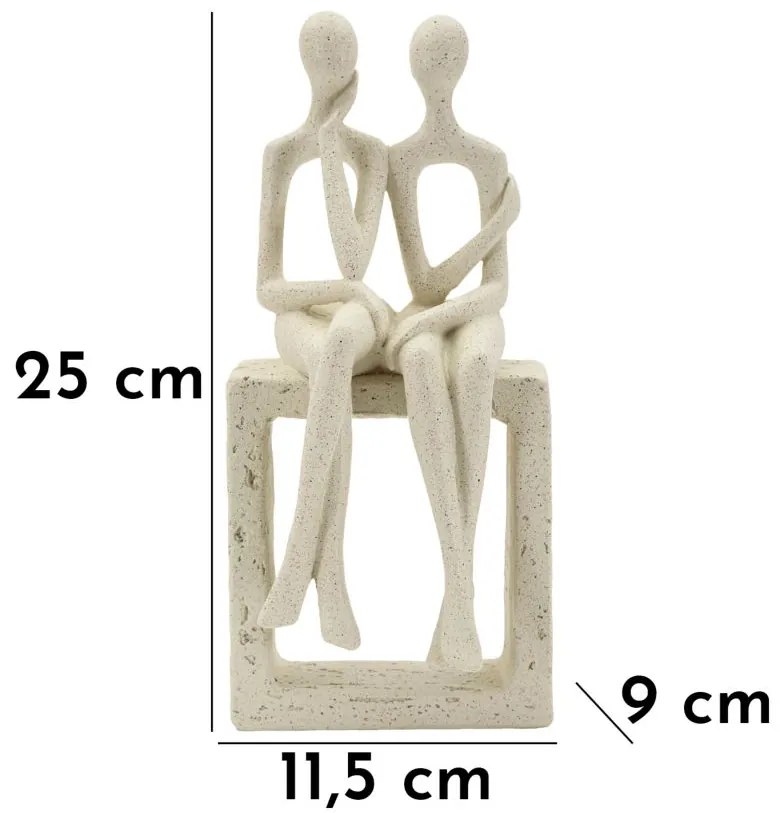 Mauro Ferretti Statueta Decorativa Cm 11,5X9X23 | Aosom Romania