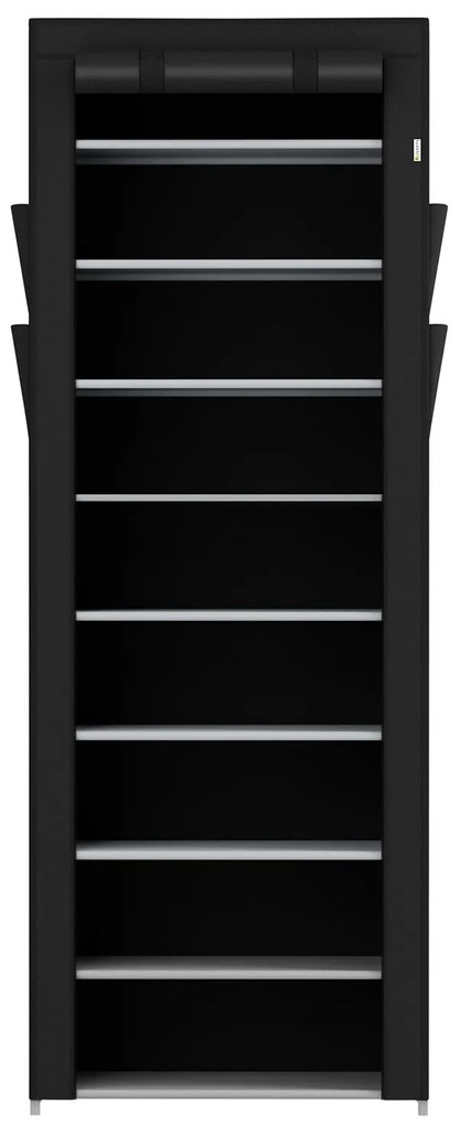 Suport pantofi cu buzunare laterale 160 x 58 cm - negru
